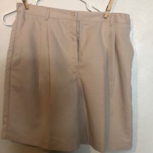 Woman’s tan shorts